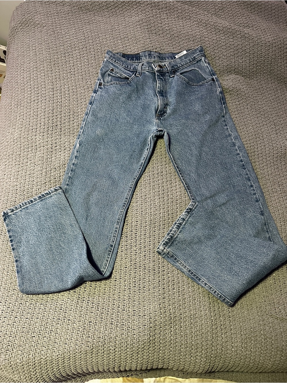 Wrangler Men’s Slim Straight Jeans - Light Blue Wash